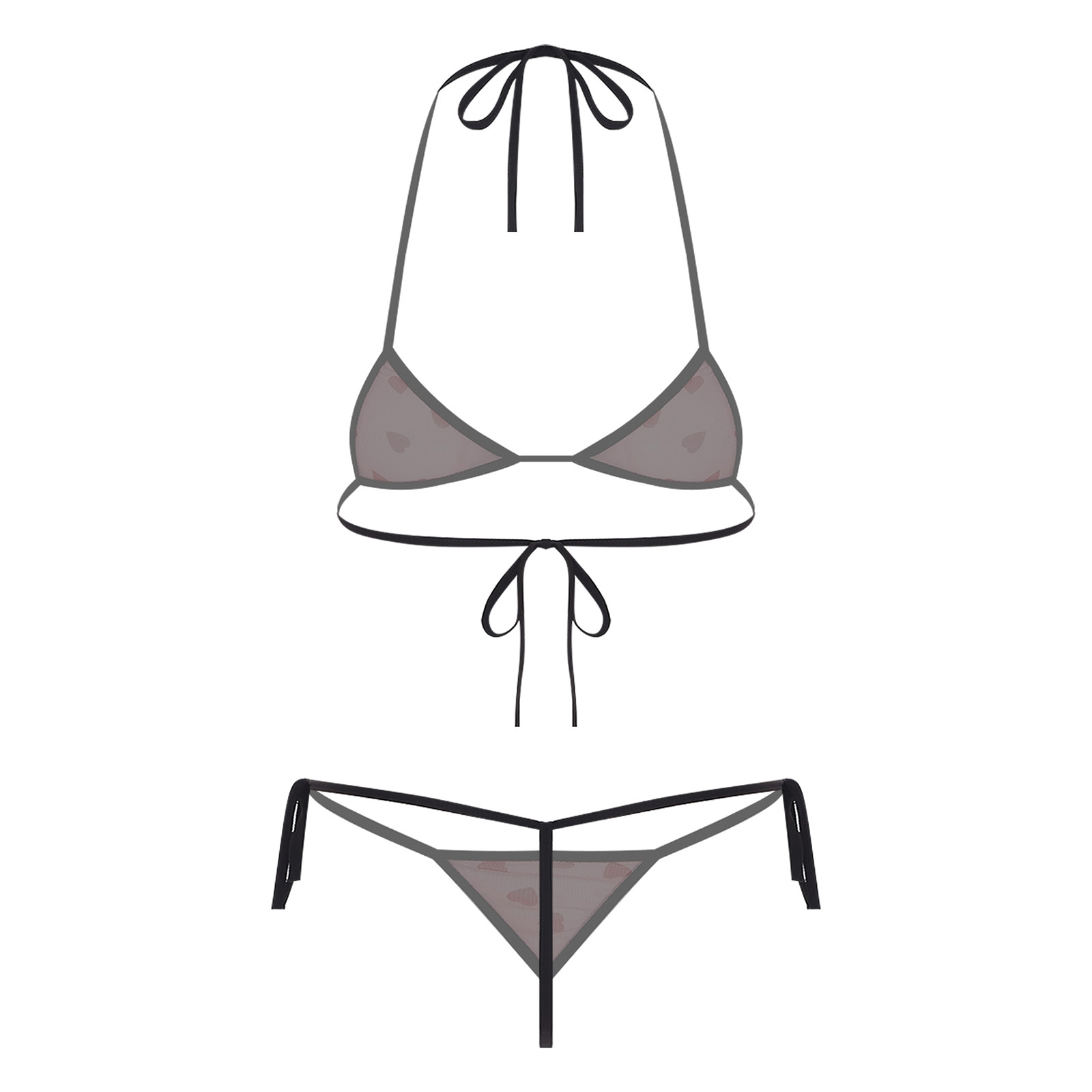 Womens Micro Mini Bikini Linge - Sheer Mesh Bra 리뷰 및 가격