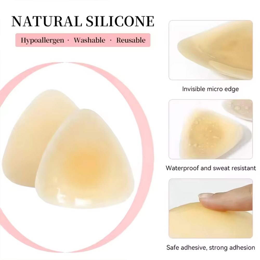Silicone Triangular Nipple Cov - Backless Bra Sticky 리뷰 및 가격