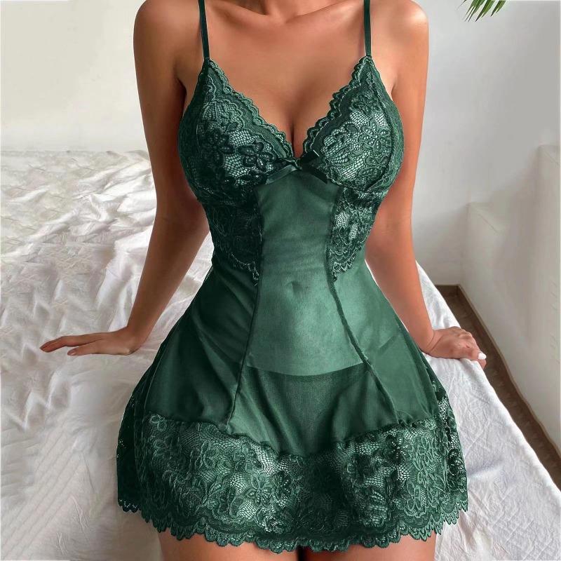 Sensual Lace & Tulle Sleepwear - Lace Bralette Set 리뷰 및 가격