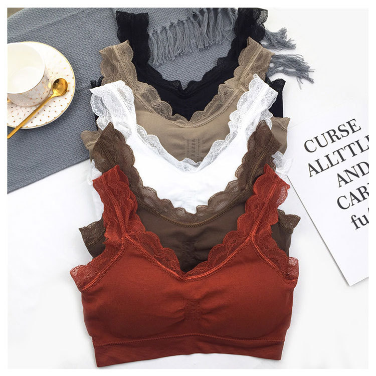 3D Sexy lace Lingerie Seamless - Lace Bralette Set 리뷰 및 가격