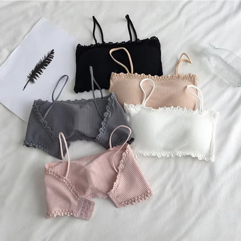 Women's Cotton Bra Female Tube - T Shirt Bra Seamless 리뷰 및 가격