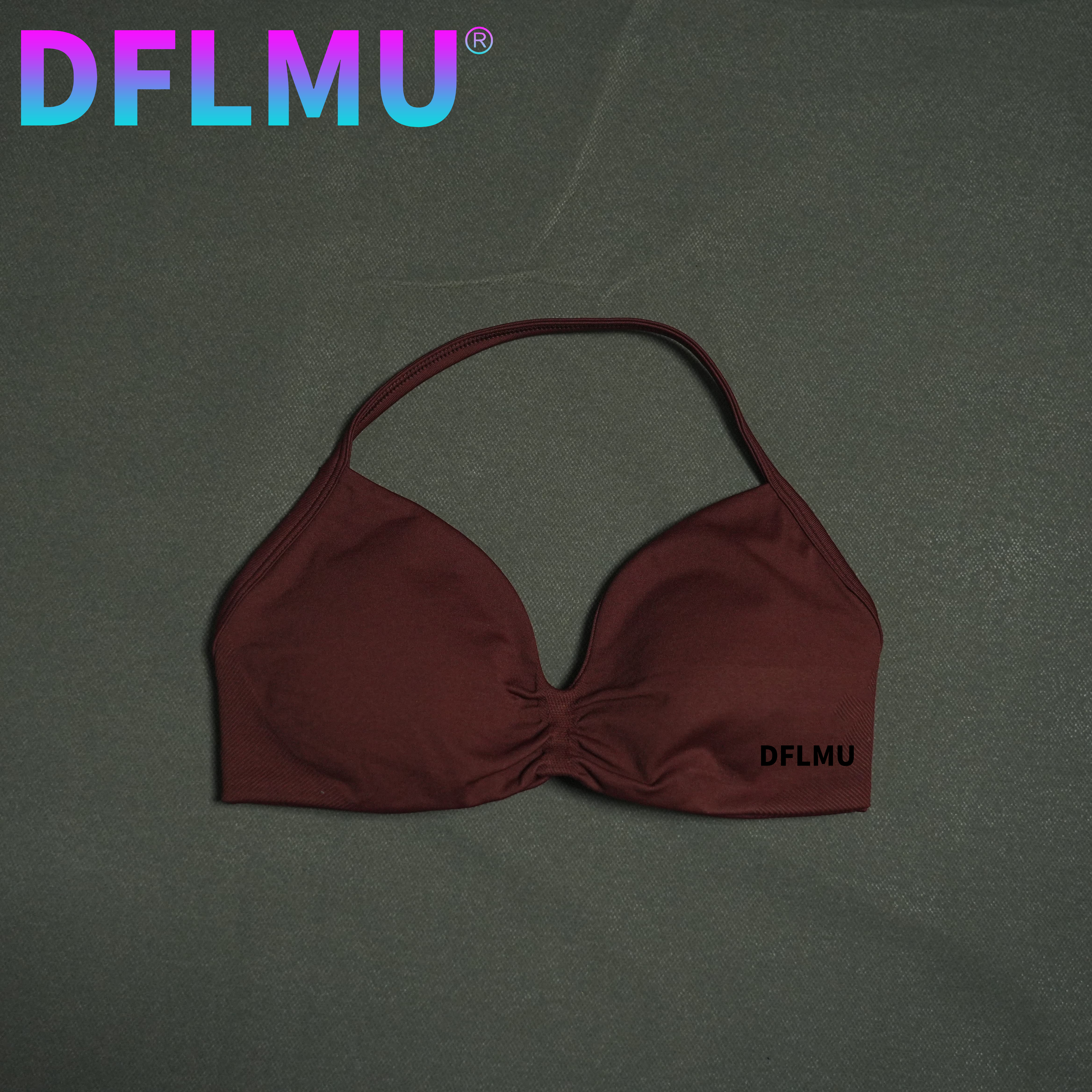 DFLMU Women Halter Sports Bra  - Plunge Bra Push Up 리뷰 및 가격