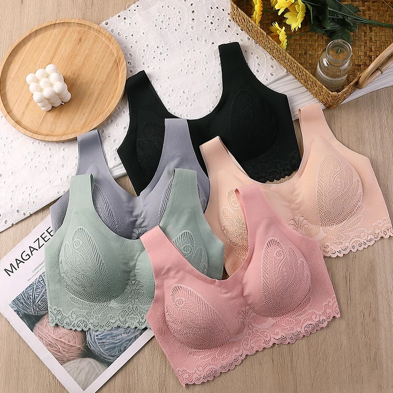 Breathable Latex Bra Seamless  - Sleep Bra Bralette 리뷰 및 가격
