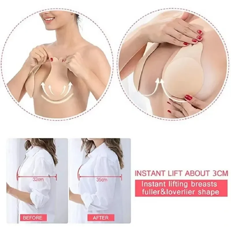1Pair Self Adhesive Silicone S - Strapless Bra Adhesive 리뷰 및 가격