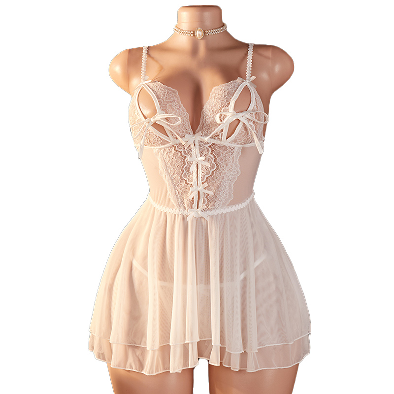 Transparent Sexy Woman Lingeri - Lace Bralette Set 리뷰 및 가격