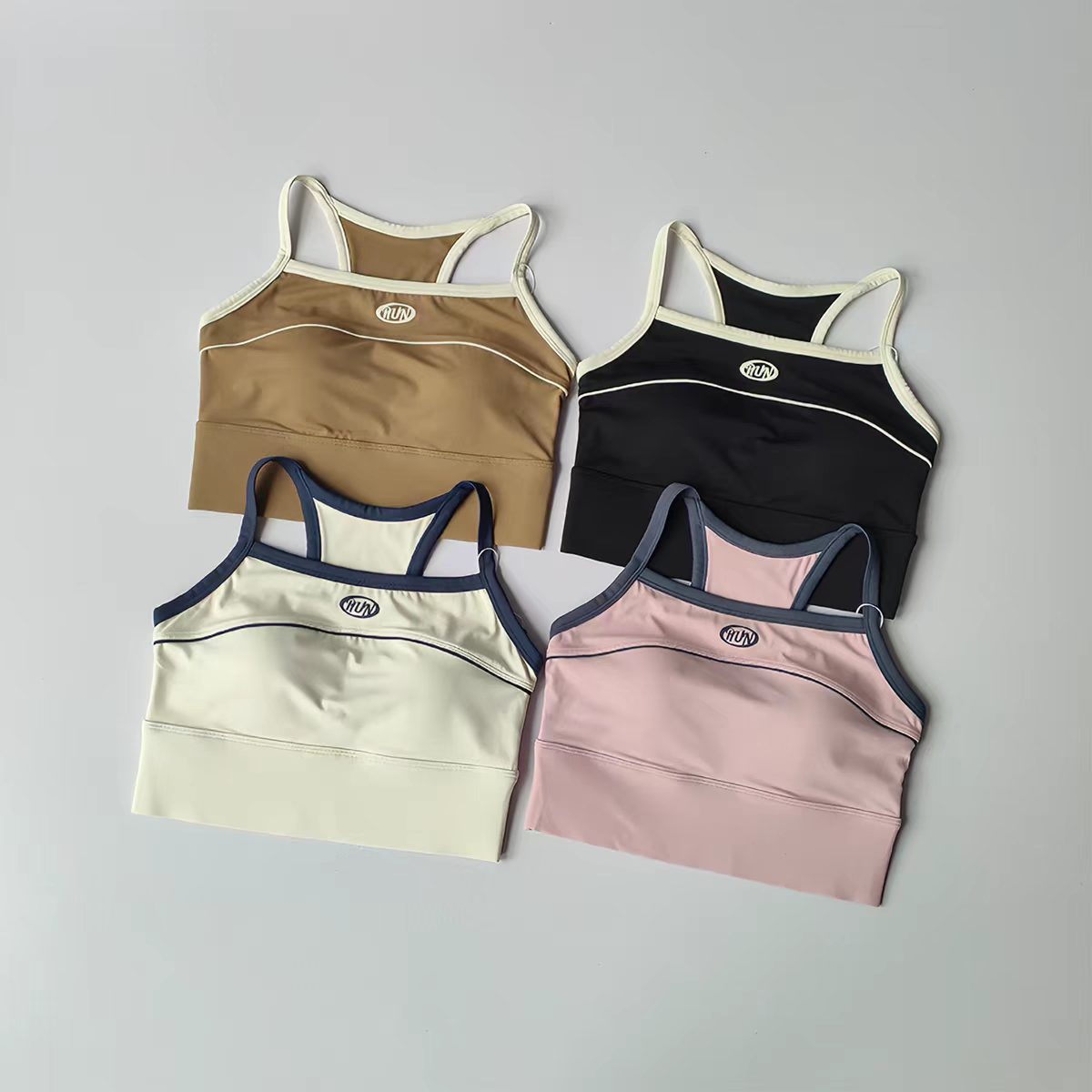 Women Color Block Sports Bra w - Plunge Bra Push Up 리뷰 및 가격