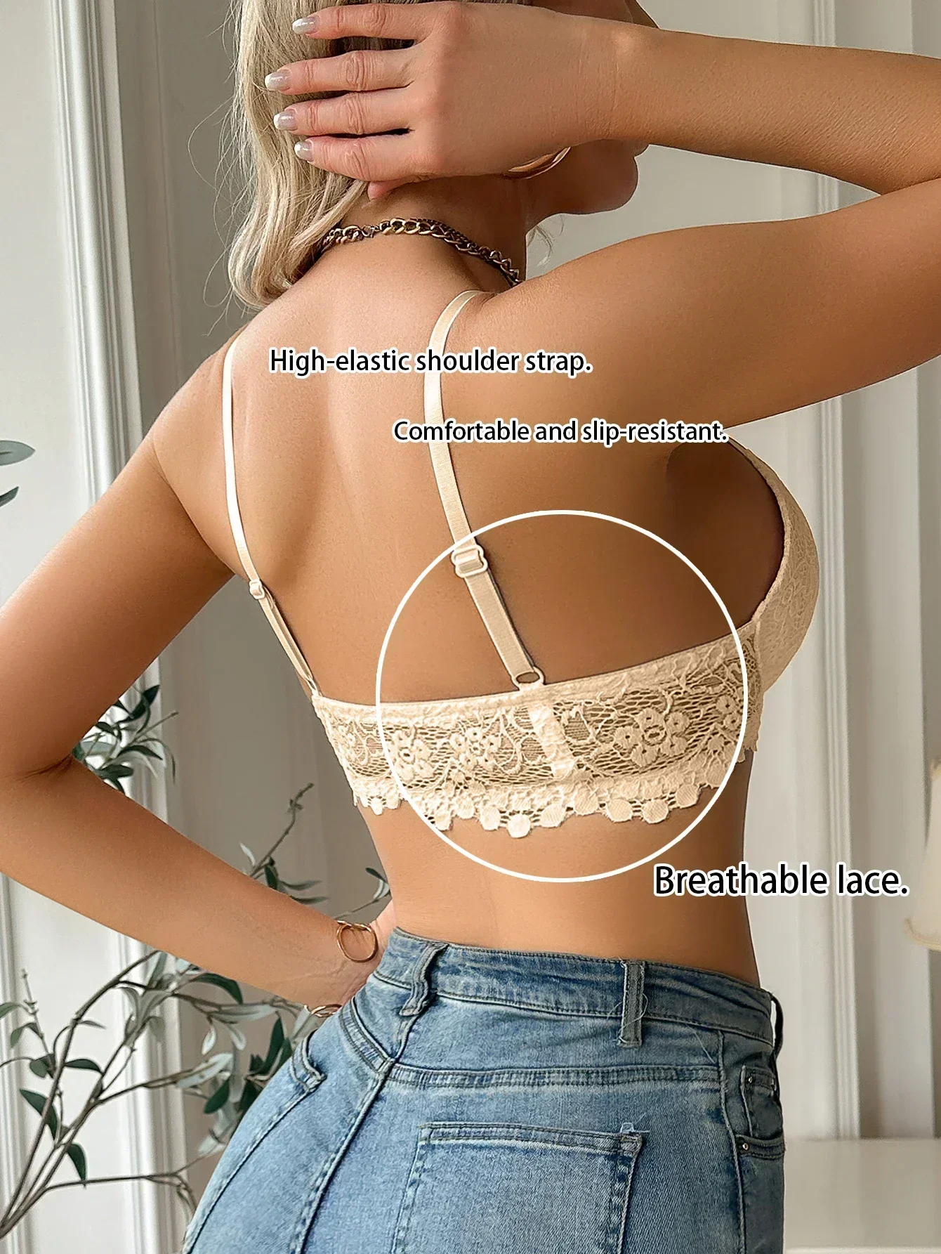 Women's Lace Front Clasp Push  - Cotton Bra Everyday 리뷰 및 가격