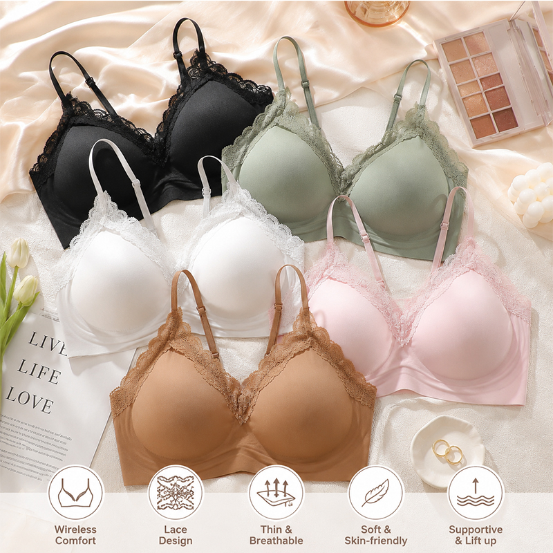 Wire Free Seamless Bralette fo - Sleep Bra Bralette 리뷰 및 가격