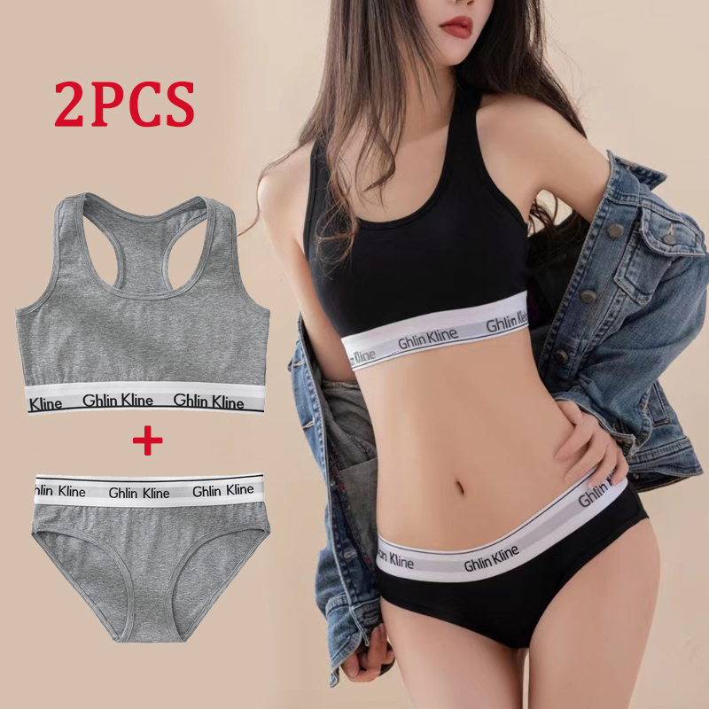 2PCS Ghlin Kline Underwear wit - T Shirt Bra Seamless 리뷰 및 가격