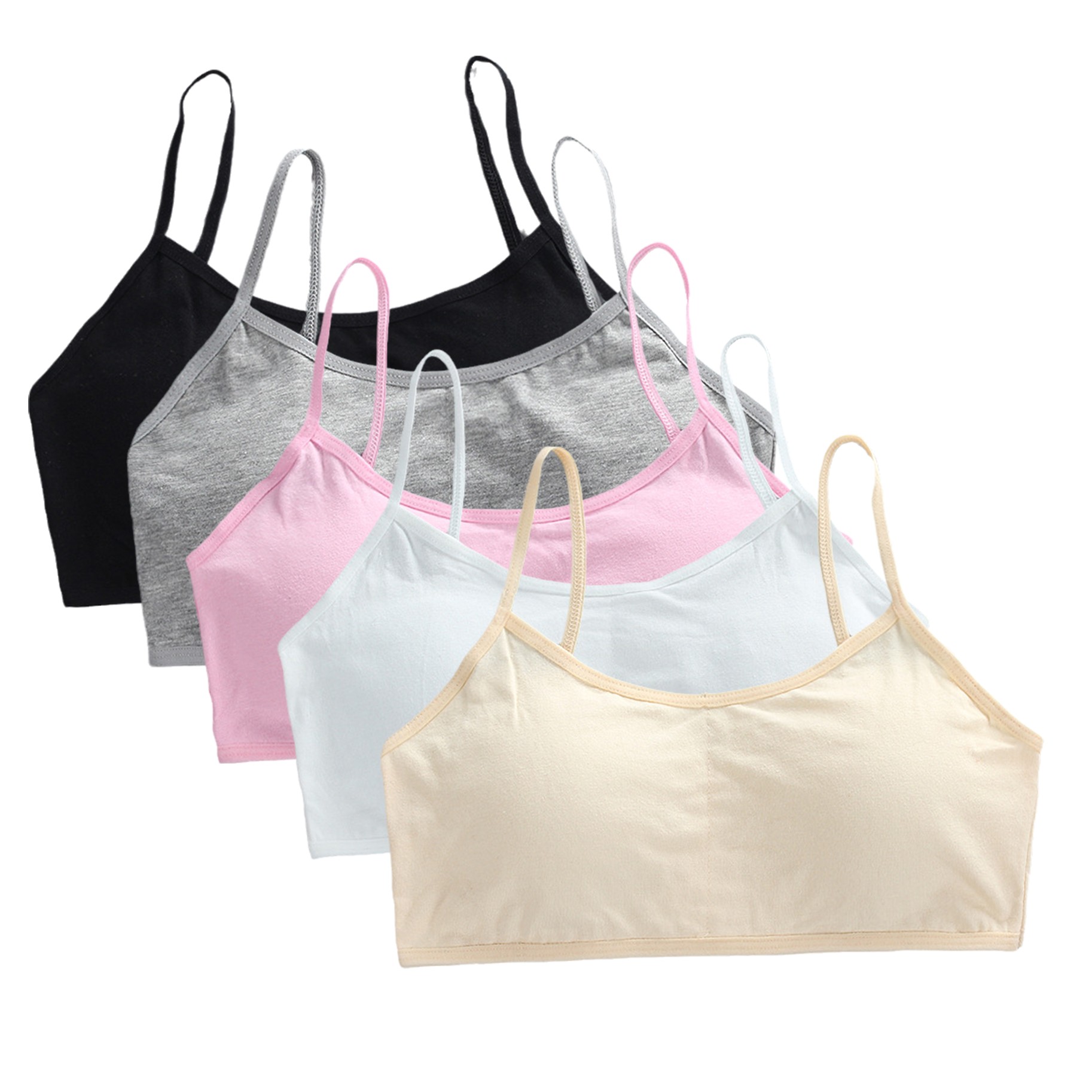 5pcs Teenage Girls Cotton Trai - Cotton Bra Everyday 리뷰 및 가격