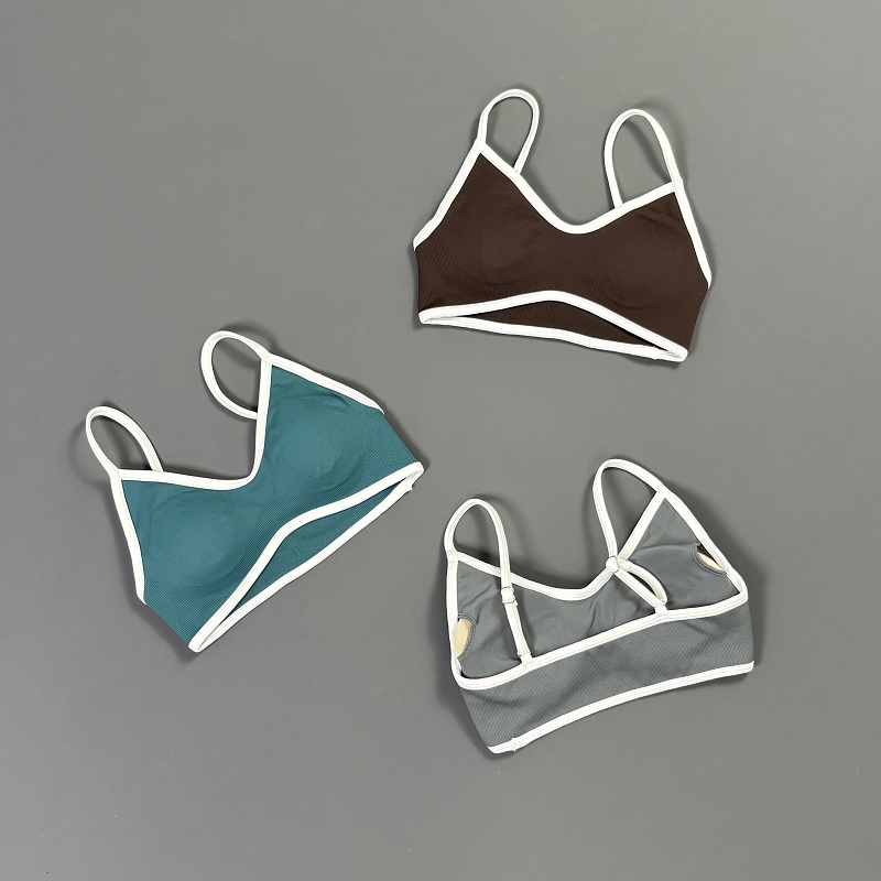 Women Contrastline Yoga Bra V  - Sports Bra Racerback 리뷰 및 가격
