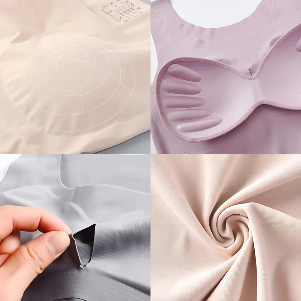 Ice Silk Wireless Push Up Tank - T Shirt Bra Seamless 리뷰 및 가격