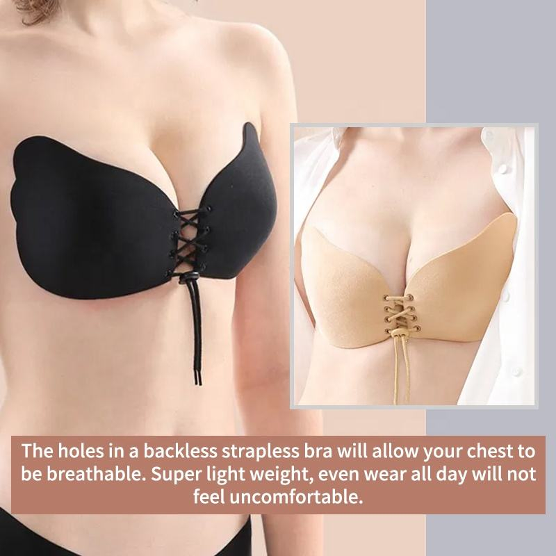 Wing shaped drawstring nude ba - Strapless Bra Adhesive 리뷰 및 가격