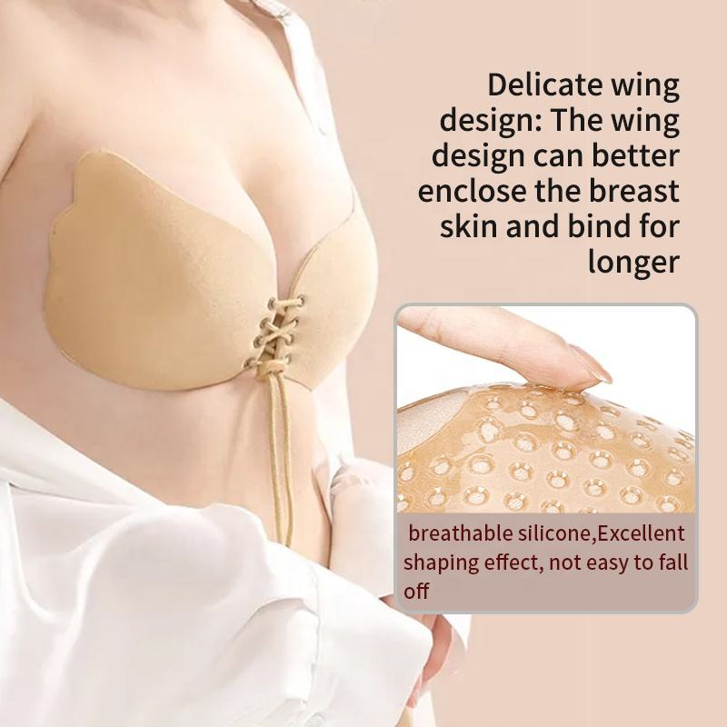 Wing shaped drawstring nude ba - Strapless Bra Adhesive 리뷰 및 가격