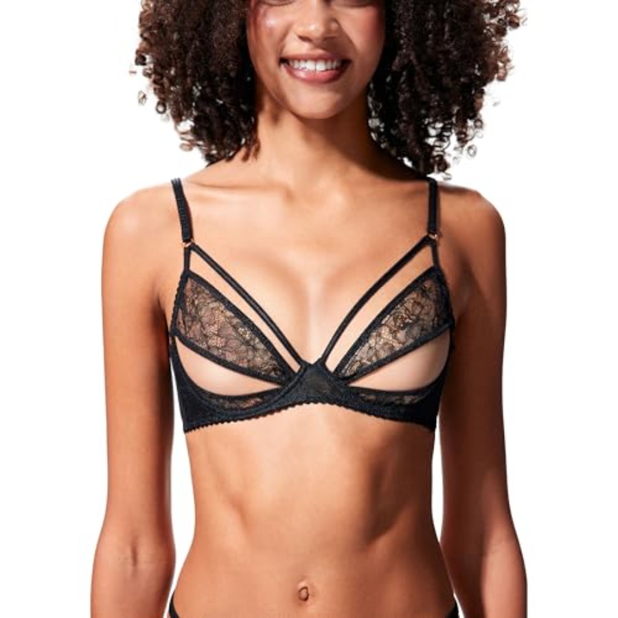 Faye Women's Sexy Lace Bra, Ba - Demi Bra Balconette 리뷰 및 가격