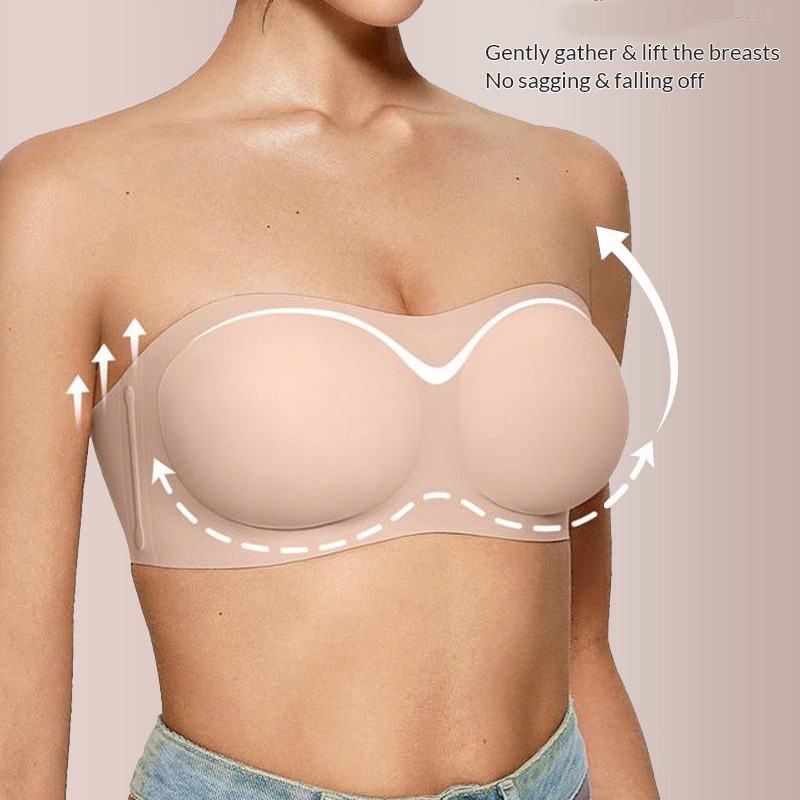 Women's Strapless Bra with Pus - Wirefree Bra Comfort 리뷰 및 가격