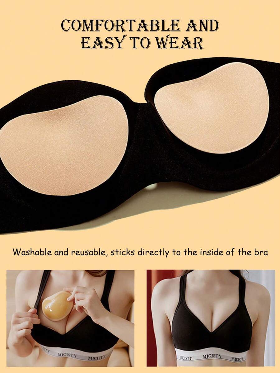 Silicone Sticky Bra Pads Push  - Push Up Bra Silicone 리뷰 및 가격