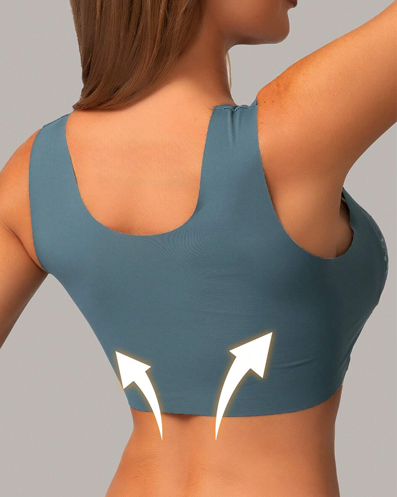 4Pcs Plus Size Women Seamless  - Plunge Bra Push Up 리뷰 및 가격