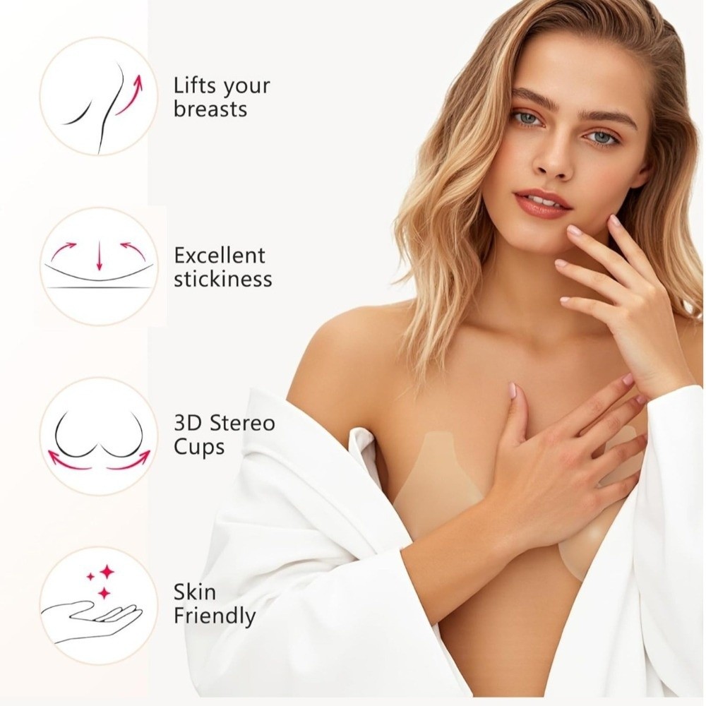 Seamless Silicone Nipple Cover - Push Up Bra Silicone 리뷰 및 가격